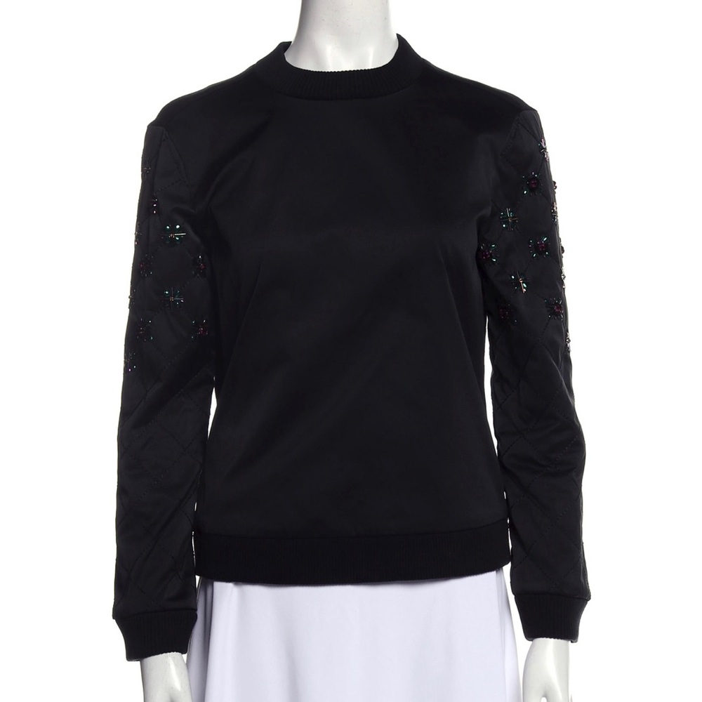 Mock neck long sleeve sweatshirt